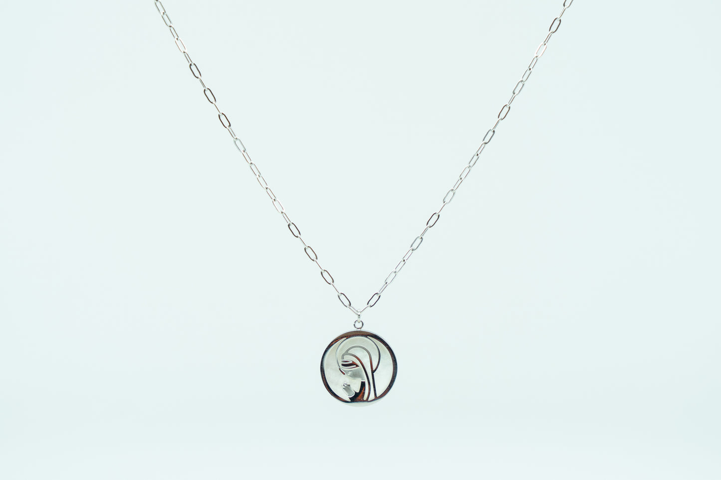 Choker Virgen Niña Nácar