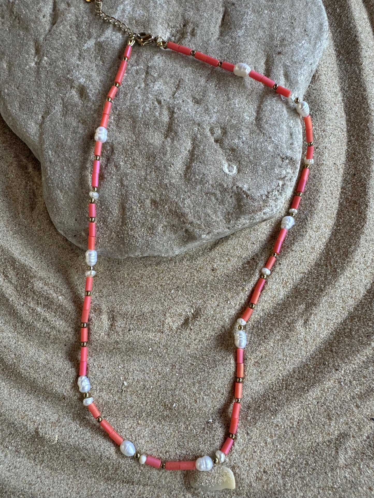 Choker Perla Coral