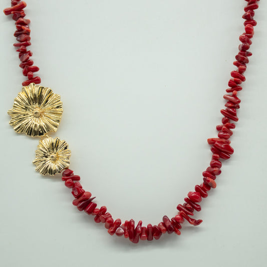 Choker Coral Flower